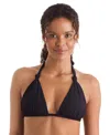 Mimi Flamingo Women's Willow Knot-detail Bra Bikini Top In Black