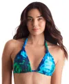Mimi Flamingo Women's Willow Printed Halter Bikini In Saltwater Tie Dye