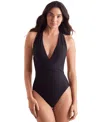 Mimi Flamingo Women's Wren Cross-back One-piece Swimsuit In Black
