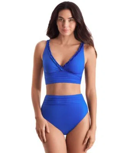 Mimi Flamingo Womens Sonny Midkini Top Bottoms In Cobalt