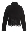 Mimi Liberte Black High Neck Sweater In Black