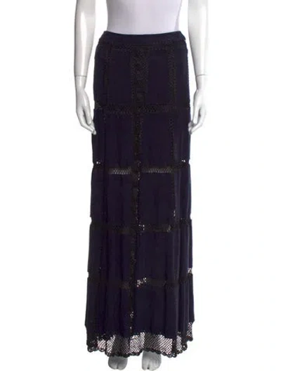 Pre-owned Mimi Liberte By Michel Klein Long Skirt In Blue