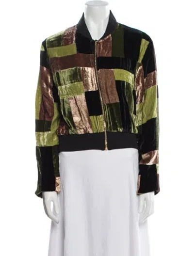 Pre-owned Mimi Liberte By Michel Klein Plaid Print Bolero W/ Tags In Multi