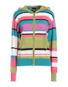 Mimi Liberte By Michel Klein Mimi Liberté By Michel Klein Woman Cardigan Turquoise Size M Cotton, Cashmere In Blue