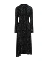 Mimi Liberte By Michel Klein Mimi Liberté By Michel Klein Woman Maxi Dress Black Size 6 Viscose, Silk In Animal Print