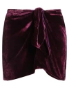Mimi Liberte By Michel Klein Mimi Liberté By Michel Klein Woman Mini Skirt Plum Size 10 Viscose, Silk In Purple