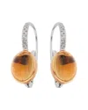 Mimi Milano 18k 6.49 Ct. Tw. Diamond & Citrine Drop Earrings (authentic Pre- Owned)