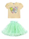 Mimi Tutu Abbey Butterfly Skirt Set In Yellow