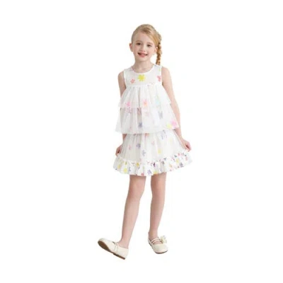 Mimi Tutu Kids'  Aveloria Floral Ruffle Set In White