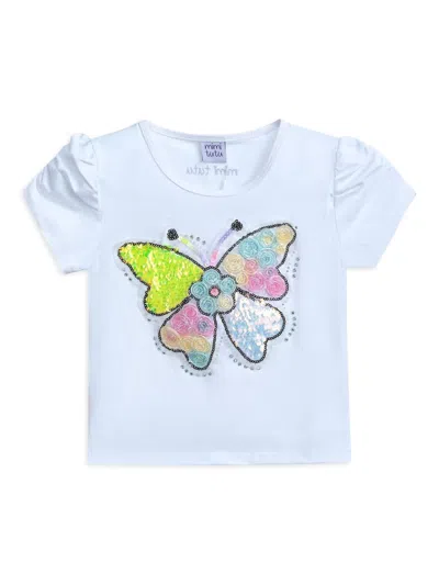 Mimi Tutu Baby Girl's, Little Girl's & Girl's Butterfly T-shirt In White