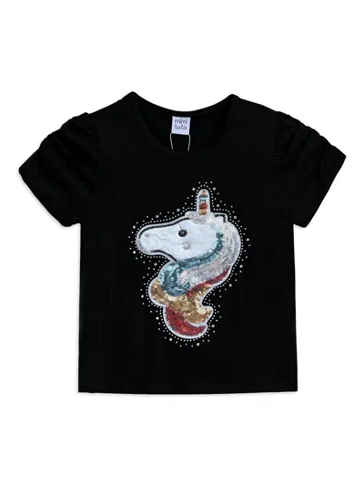 Mimi Tutu Baby Girl's, Little Girl's & Girl's Unicorn T-shirt In Black