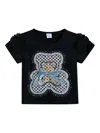 Mimi Tutu Bear-appliqué T-shirt In Black