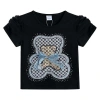 Mimi Tutu Kids'  Bear T-shirt In Black
