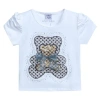 Mimi Tutu Kids' Bear-appliqué T-shirt In White