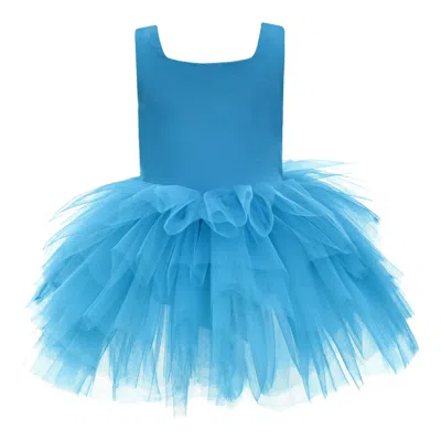 Mimi Tutu Kids'  Blue Neon Solid Tutu Dress