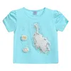 Mimi Tutu Peacock-appliqué T-shirt In Blue