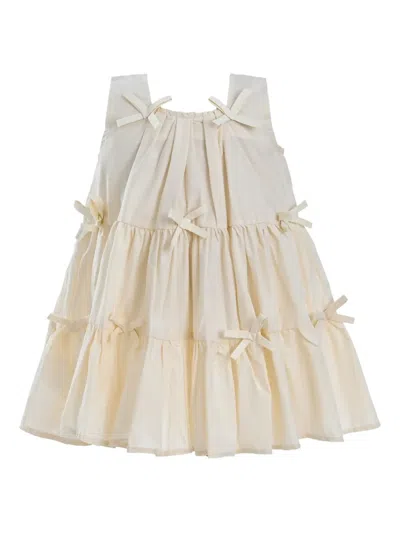 MIMI TUTU BOW-DETAIL TIERED DRESS