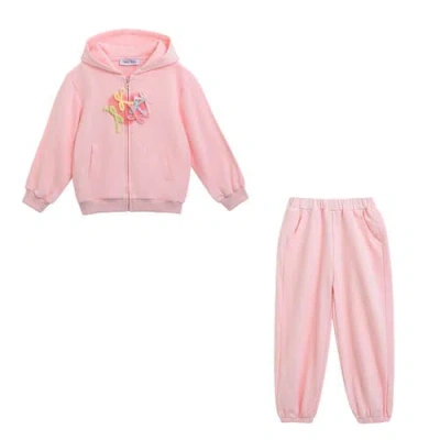 MIMI TUTU MIMI TUTU BOW DETAIL TRACKSUIT SET