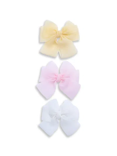 Mimi Tutu Kids' Bow Hair Clips (set Of Three) In Multi