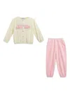 Mimi Tutu Bow Rabbit-ears Tracksuit In Pink