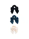 Mimi Tutu Bow-accent Scrunchies In Multi