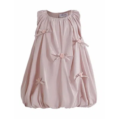Mimi Tutu Kids' Bow-embellished Balloon Dress In Pink