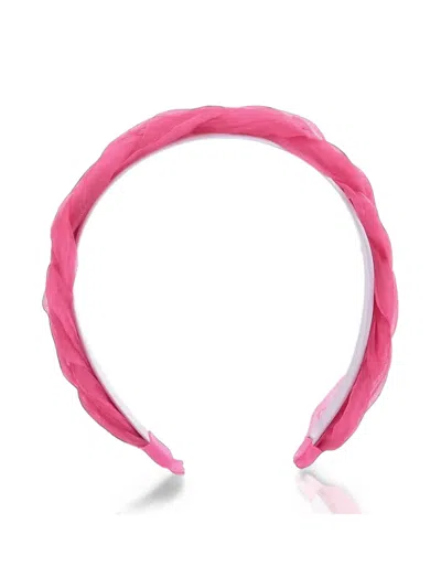 Mimi Tutu Kids' Braided Sheer Headband In Pink