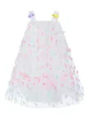 Mimi Tutu Butterfly-embellished Ruffled Dress In White