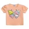 Mimi Tutu Butterfly-appliqué T-shirt In Peach