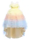 Mimi Tutu Callecita Layered Tulle Gown In Yellow