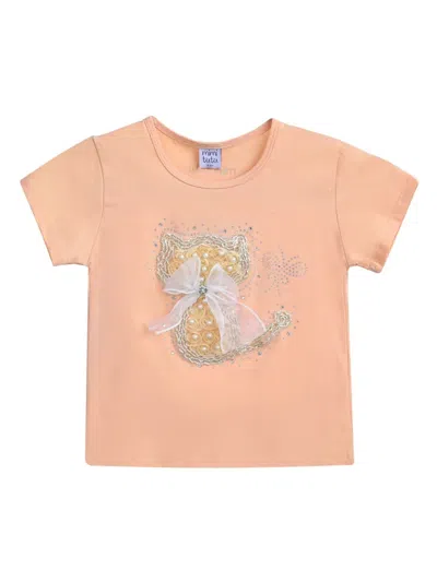 MIMI TUTU CAT-APPLIQUÉ T-SHIRT