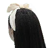 Mimi Tutu Cream Satin Ribbon Headband