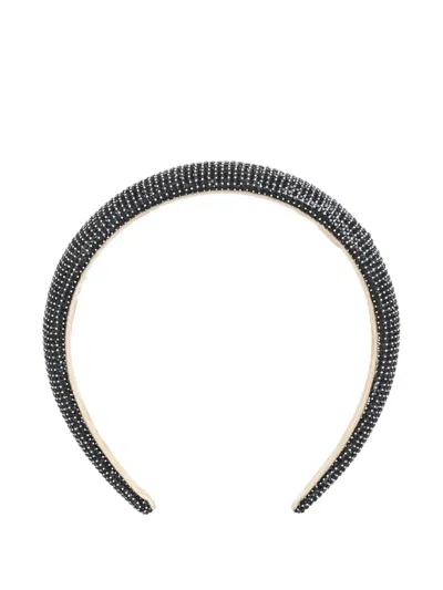 Mimi Tutu Kids' Crystal-embellished Headband In Black