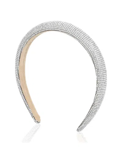 Mimi Tutu Kids' Crystal-embellished Headband In Silver