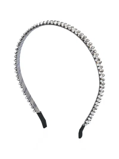 Mimi Tutu Kids' Crystal-trim Headband In Silver
