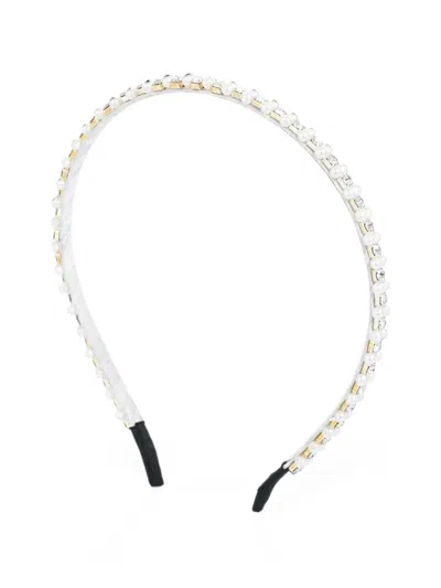 Mimi Tutu Kids' Crystal-trim Headband In White