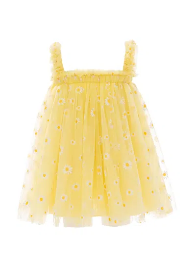 Mimi Tutu Kids' Daisy-print Ruffled Dress In Multi