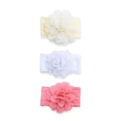 Mimi Tutu Babies' Glitter Floral-detail Headbands (pack Of Three) In Multi