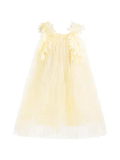 Mimi Tutu Kids' Fiorenne Petal Tulle Dress In Yellow