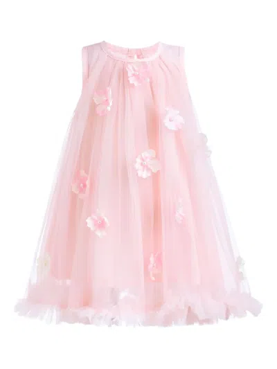 MIMI TUTU FLORAL-EMBELLISHED TULLE DRESS