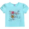 Mimi Tutu Floral-appliqué T-shirt In Blue