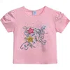 Mimi Tutu Kids' Floral-appliqué T-shirt In Pink