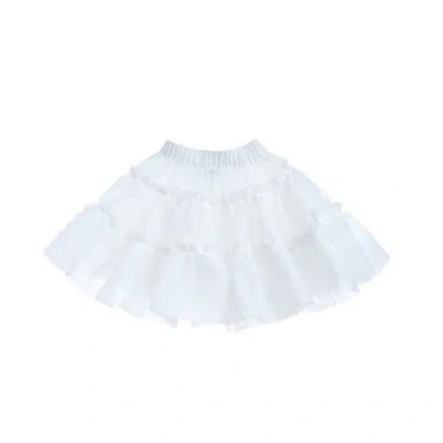 MIMI TUTU MIMI TUTU FRILLED SATIN SKORT