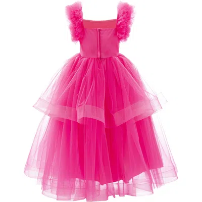 Mimi Tutu Kids'  Fuchsia Peralta Sequin Ruffle Tulle Dress