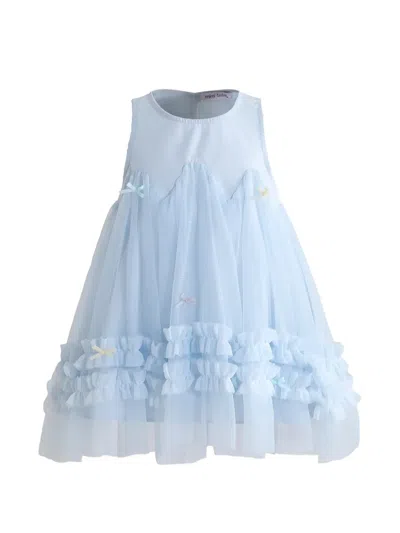 Mimi Tutu Kids' Genevieve Pleated Dress In Blue