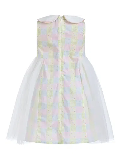 Mimi Tutu Kids' Gingham Tulle Dress In Multi