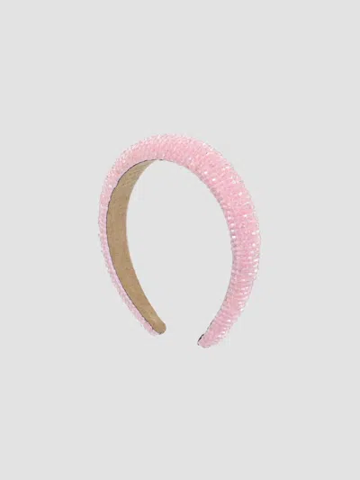 Mimi Tutu Girl's Beaded Embellished Headband In Pink