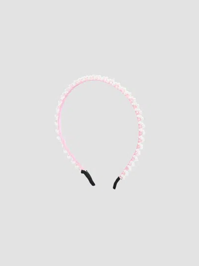 Mimi Tutu Girl's Elegant Bead Headband In Pearl