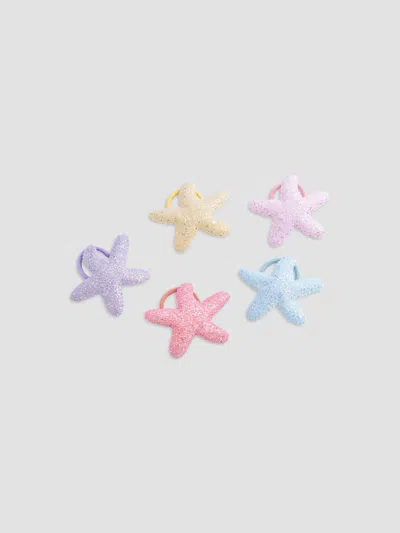 Mimi Tutu Girl's Girl's Glitter Star Hair Tie Set In Multi