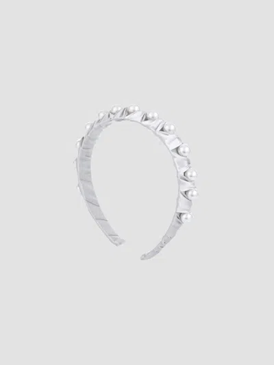 Mimi Tutu Girl's Girl's Pearl Accent Headband In Silver